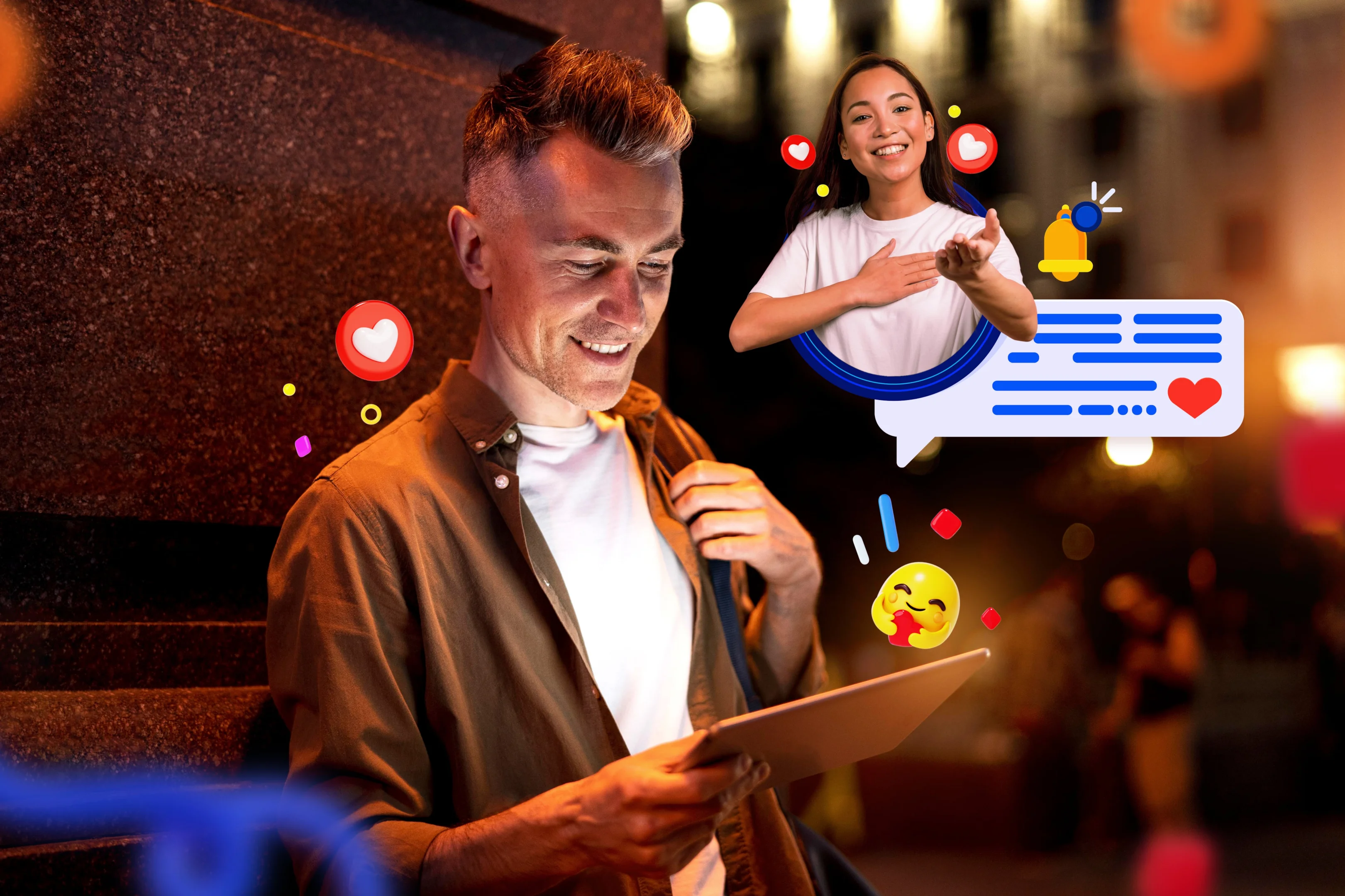 Master the Art of Social Media Advertising 3 Free photo medium shot people using apps to make friends