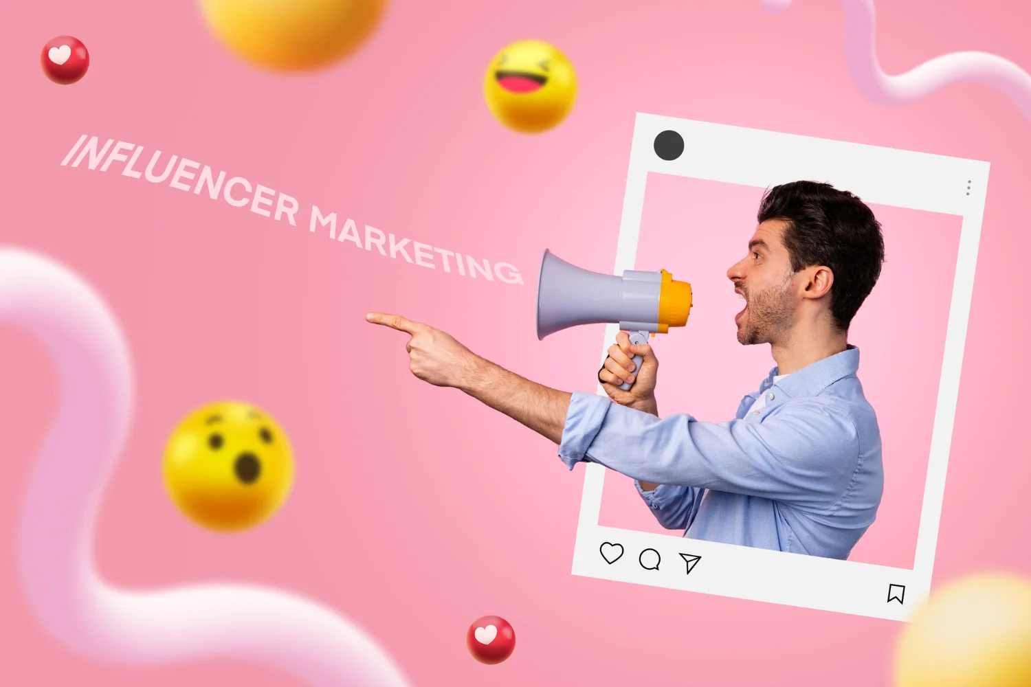 An image showing a person holding a megaphone with the words why is influencer marketing effective written on it.