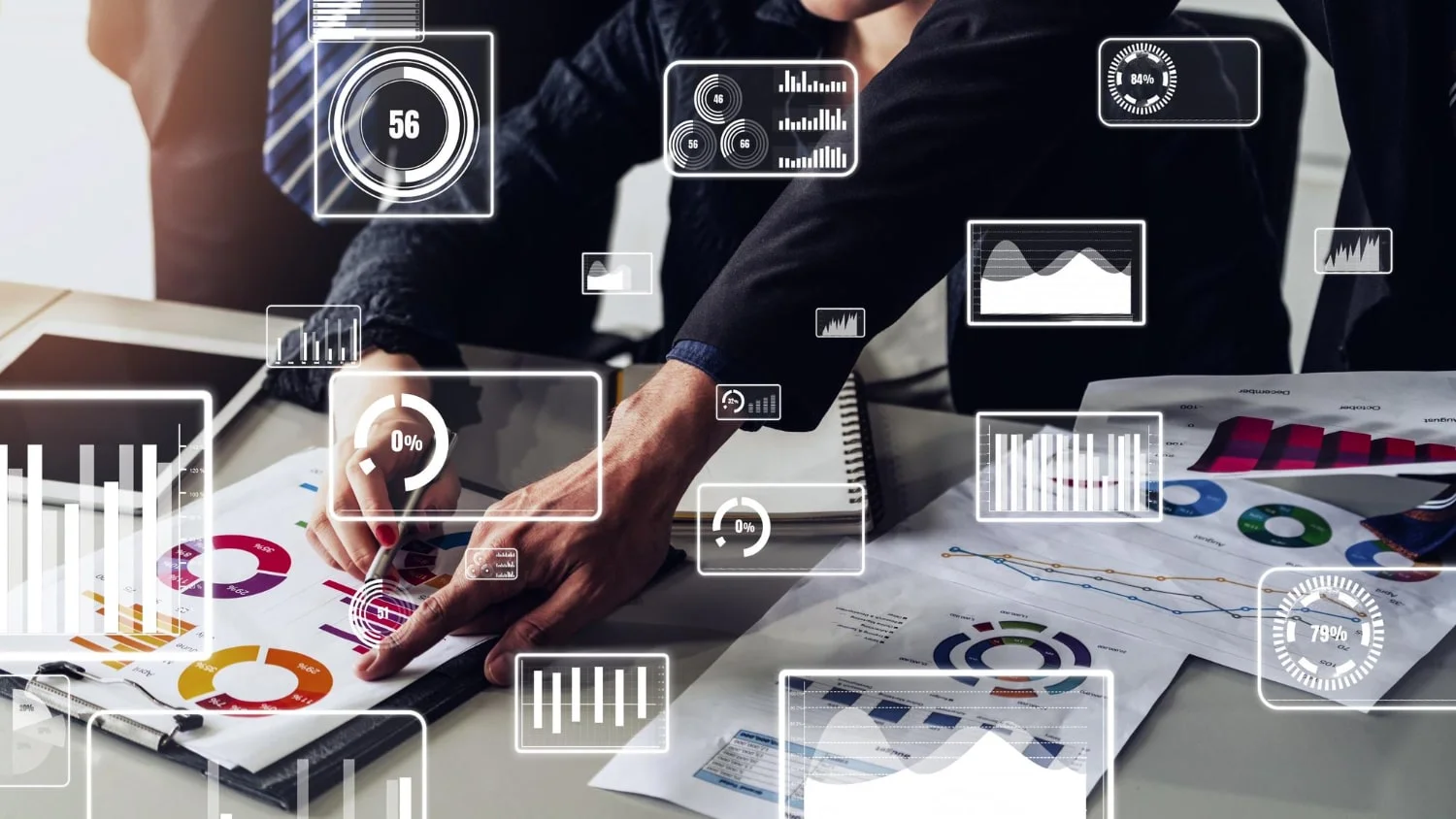 conceptual business dashboard financial data analysis
