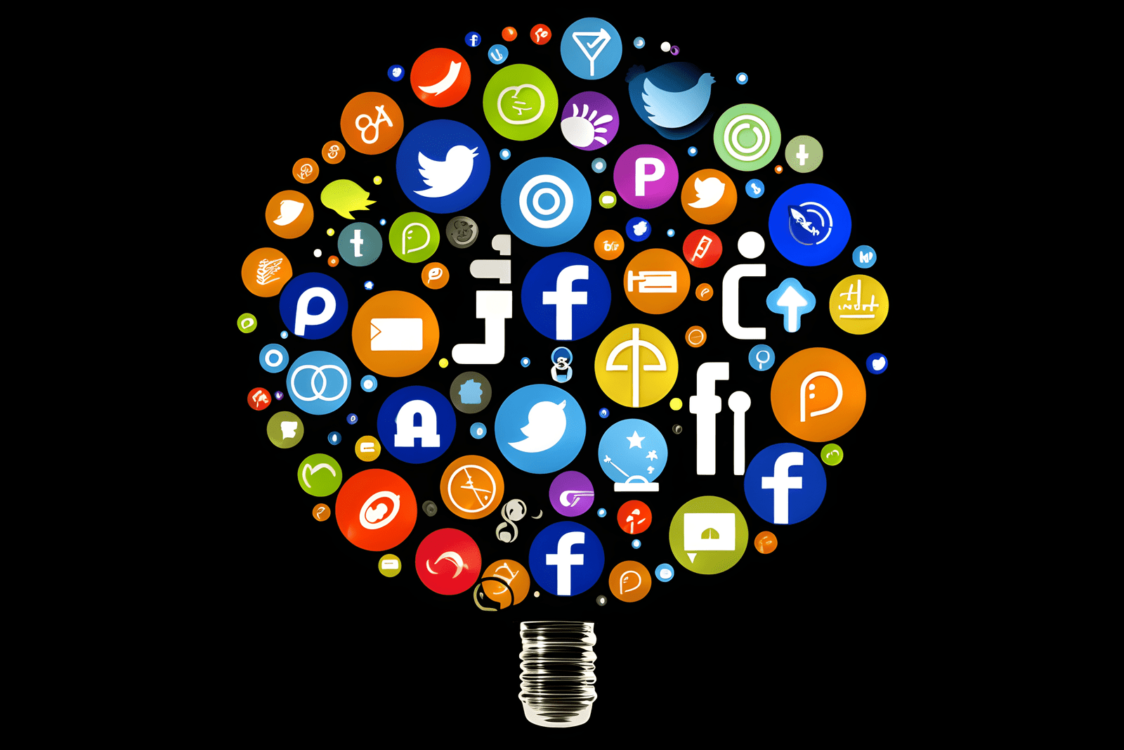 What is Social Media Analytics? 5 A light bulb with social media icons in the middle