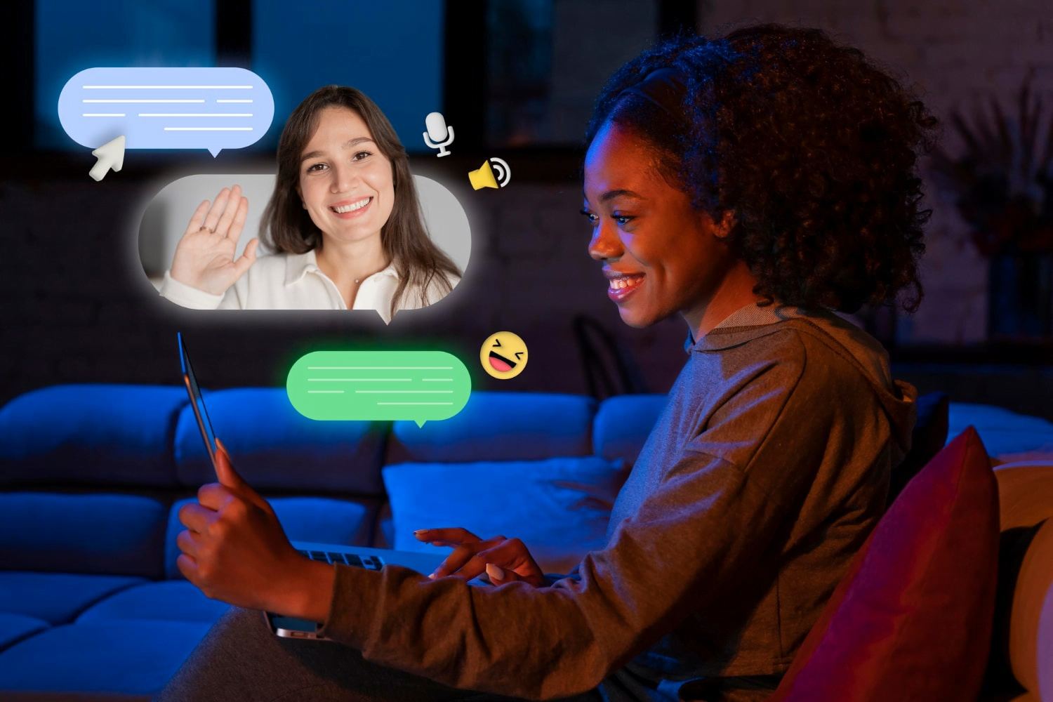 Is Social Media Advertising Effective? 8 Free photo medium shot woman communicating with laptop